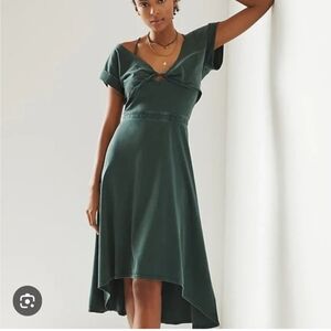 Anthropologie Daily Practice 2 Piece Elegant Green Women's Dress Small
